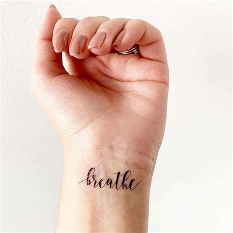 breathe tattoos for females